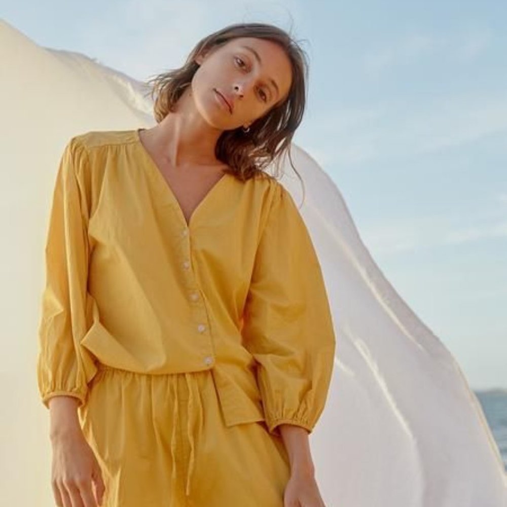 Marigold Cotton Deiji Studios Lounge Set